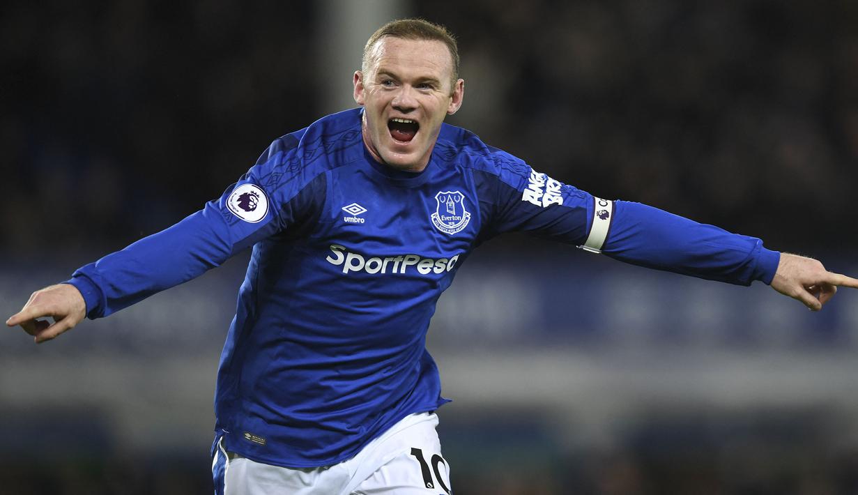 Wayne Rooney bertengger di urutan kedelapan penghargaan Ballon d'Or 2004 ketika dirinya berumur 19 tahun 51 hari. Rooney berhasil persembahkan penampilan apik ketika saat membela Everton dan Timnas Inggris musim 2003/2004 silam. (Foto: AFP/Paul Ellis)