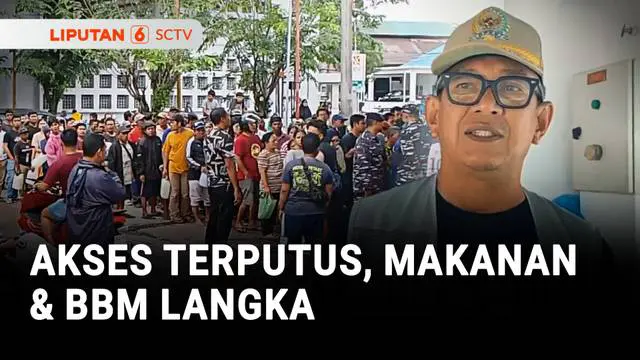 Akses Terputus, Warga Jarah Toko dan Mini Market