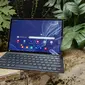 Tampilan Galaxy Tab S8 Plus (Liputan6.com/ Agustin Setyo W).