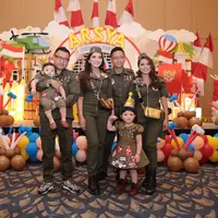 Anang dan Ashanty menggelar acara ulang tahun pertama anaknya, Arsya (Adrian Putra/Bintang.com)