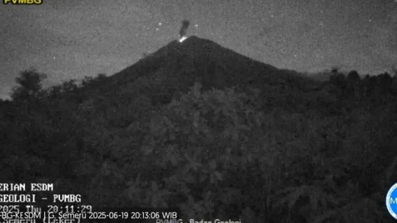 Gunung Semeru erupsi, Tinggi Letusan Capai 800 Meter (Istimewa)