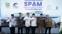 Pemancangan tiang pertama Sistem Penyediaan Air Minum (SPAM) Tanah Merah. (Dok. Istimewa)