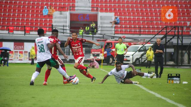 Pembukaan BRI Liga 1 2023/2024 antara Bali United melawan PSS Sleman di Stadion Kapten I Wayan Dipta, Gianyar, Sabtu (1/7/2023) sore WIB.