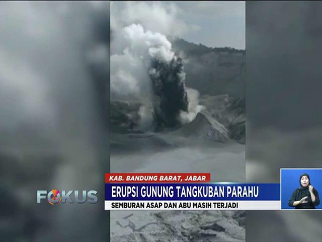 Gunung Tangkuban Parahu Kembali Semburkan Asap Dan Abu News