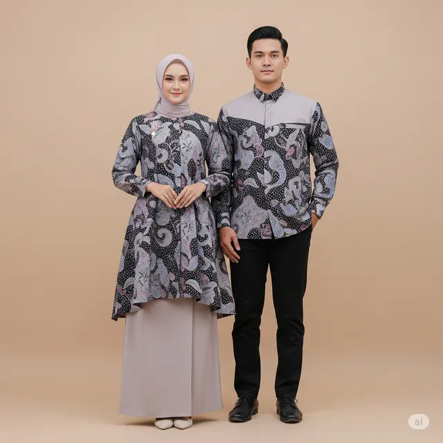 6 Model Baju Batik Couple Kombinasi Terbaru Tahun 2025: Tampil Serasi dan Menawan