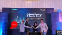 Peluncuran produk solusi digital Indosat Ooredoo Hutchison dan Google Cloud untuk pendukung transformasi digital (Liputan6.com/ Agustin Setyo W).