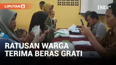 Ratusan Warga Grobogan Terima Beras Gratis dari Kementerian PMK