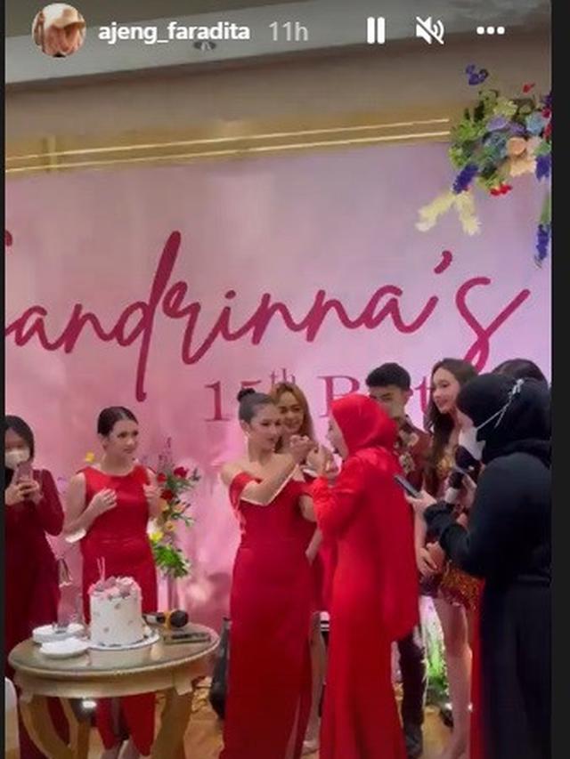 Pesta ulang tahun Sandrinna Michelle ke-15 (Foto: Instagram/@ajeng_faradita)