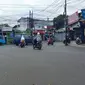 Simpang Lima Sengon yang menghubungkan Jalan Nusantara dengan sejumlah jalan lainnya di Kota Depok. (Liputan6.com/Dicky Agung Prihanto)