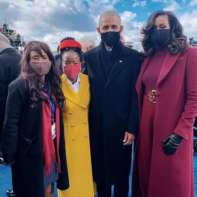 Penampilan Michelle Obama di hari pelantikan Joe Biden