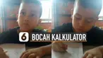 Aksi hebat ditunjukkan bocah laki-laki ketika menghitung cepat. Seperti sebuah kalkulator.