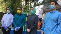 Calon Wakil Wali Kota Tangerang Selatan nomor urut 3, Pilar Saga Ichsan mencoblos di TPS 24