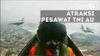 6 Pesawat tempur milik TNI AU unjuk kebolehan saat upacara pengibaran bendera peringatan HUT RI ke-71