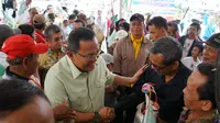 Cagub Sumsel nomor urut 1 Dodi Reza Alex Noerdin saat meresmikan Posko Dora Center Palembang (dok.Timses Dodi Reza-Giri Ramandha / Niecko Resti)