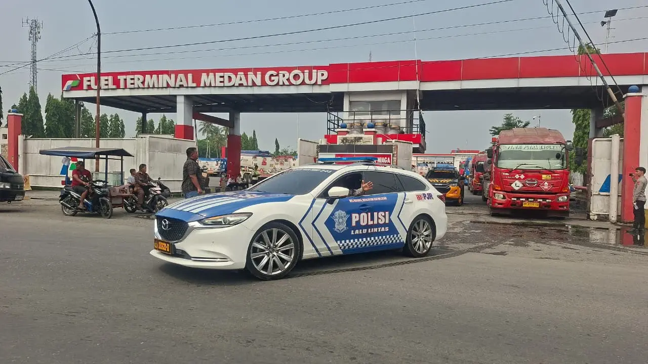 Pertamina memastikan stok BBM Sumut aman berkat dukungan Polda Sumut. (Dok Pertamina Patra Niaga)