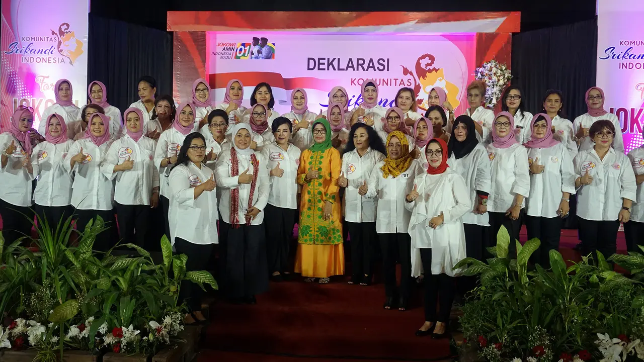Deklarasi Komunitas Srikandi Indonesia Dukung Jokowi