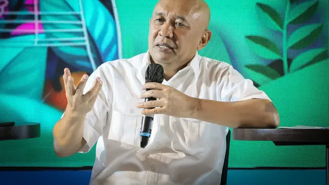 Menteri Koperasi dan UKM (MenKopUKM) Teten Masduki saat menjadi pembicara di acara Entrepreneur Festival di Jakarta