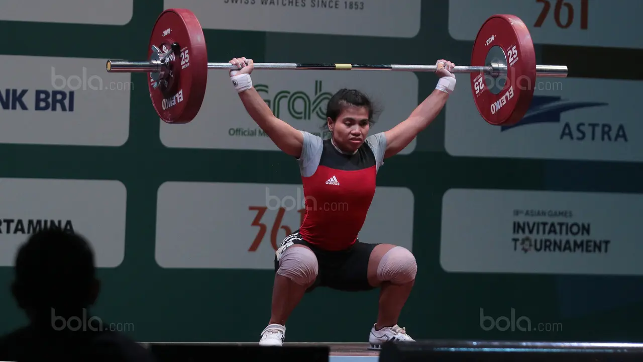 Test Event Asian Games 2018, Angkat Besi, Bola.com, Sri Wahyuni