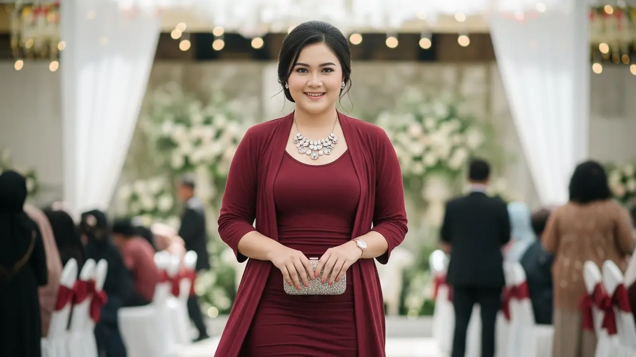 Tips Pilih Baju Kondangan untuk Wanita Gemuk Biar Terlihat Langsing