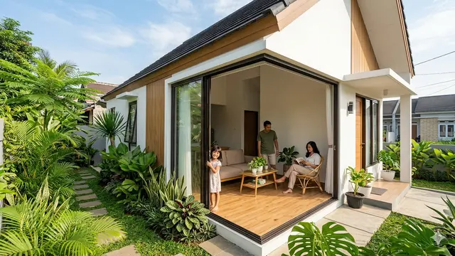 Rumah Tipe 36 yang Sejuk untuk Keluarga 3 Orang