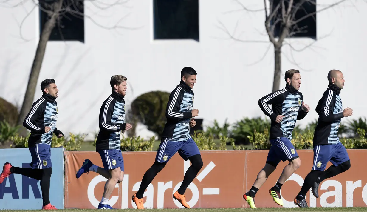 FOTO: Lionel Messi Mulai Latihan bersama Timnas Argentina