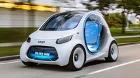 Smart Vision EQ ForTwo yang bakal diperkenalkan di Frankfurt Motor Show 2017