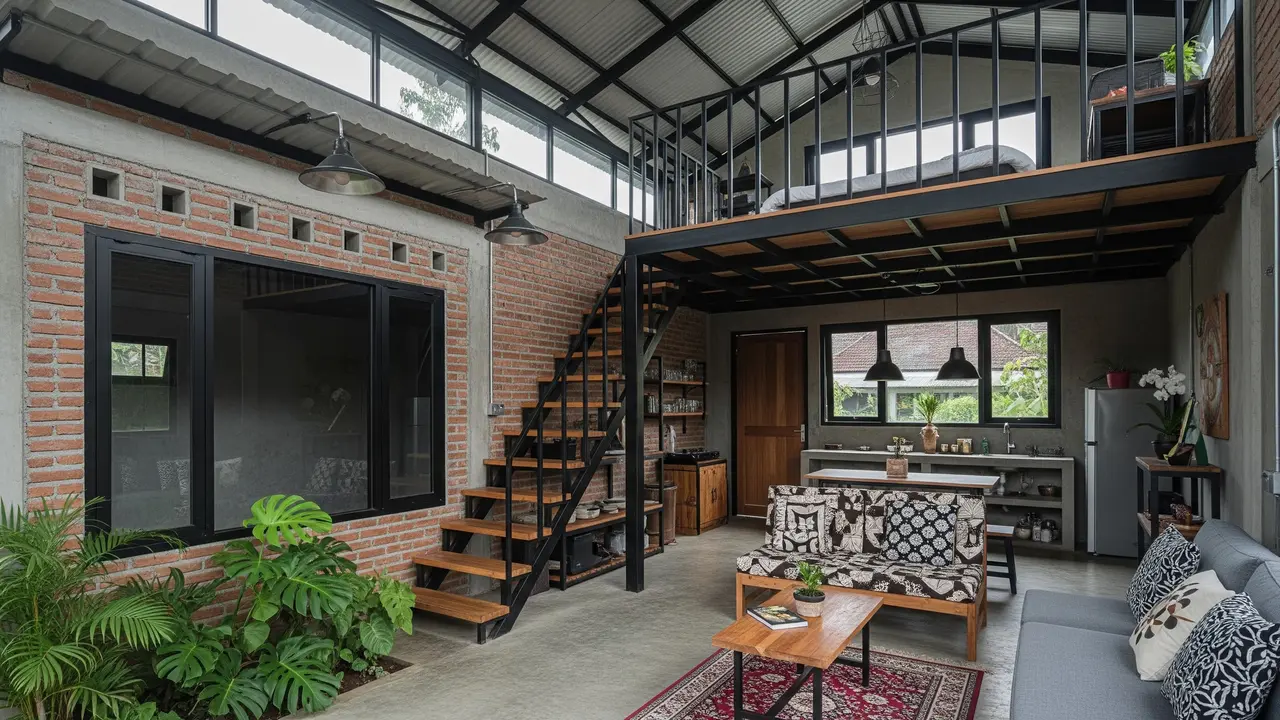 Contoh Rumah Tipe 36 Ada Mezzanine Multifungsi yang Jadi Tren Desain untuk Pasangan Muda 2026