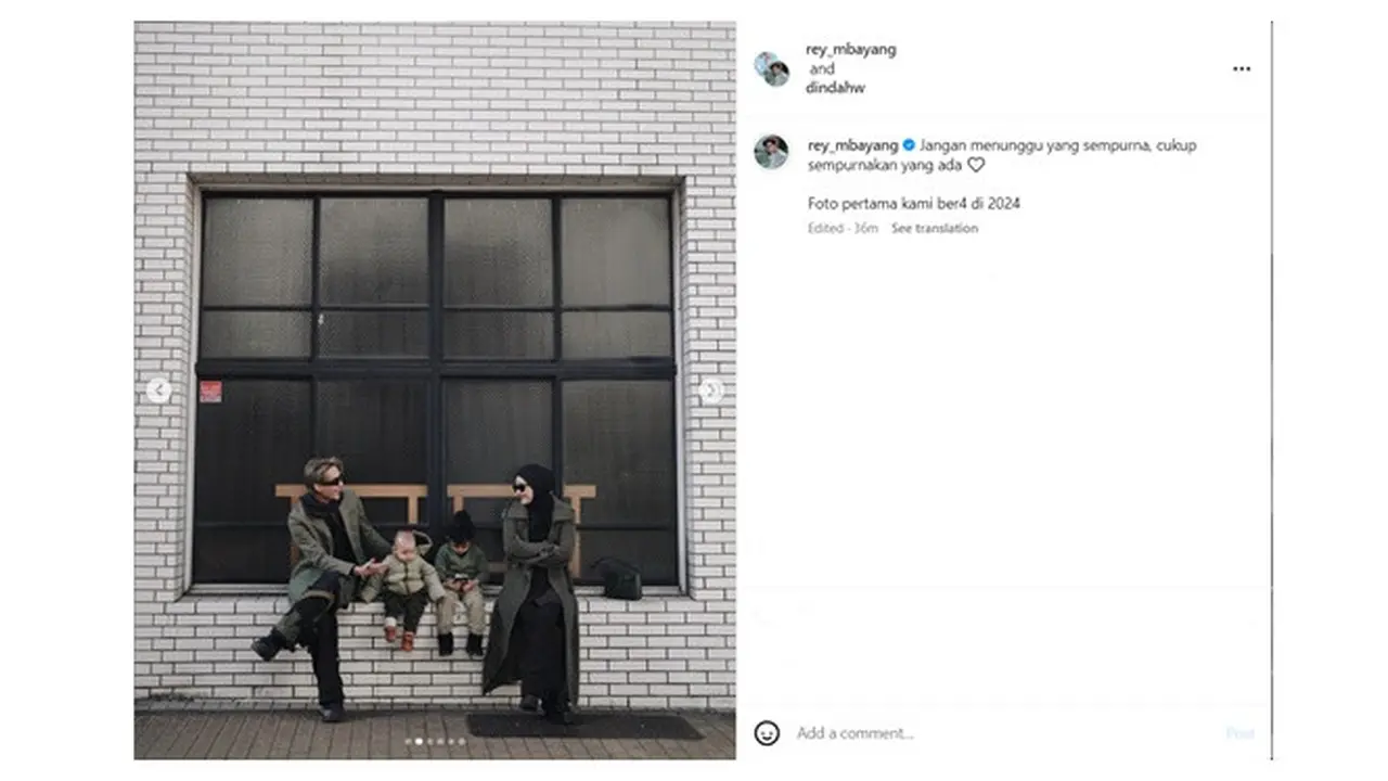 6 Potret Foto Keluarga Artis di Awal Tahun 2024, Tersemat Harapan dan Doa