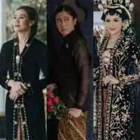 Lihat di sini beberapa potret adu gaya berkebaya antara Aaliyah Massaid, Dian Sastrowardoyo, dan Erina Gudono pakai kebaya klasik berwarna hitam.