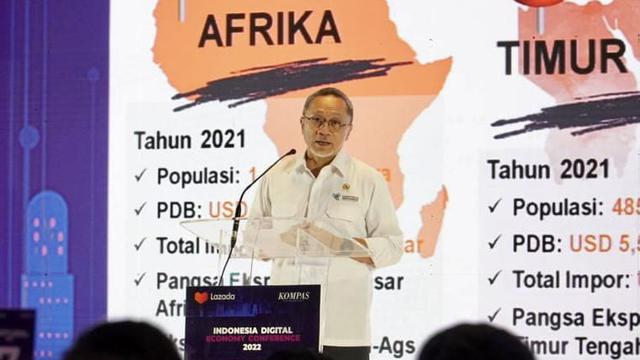 Menteri Perdagangan Zulkifli Hasan mengaku optimistis perekonomian digital Indonesia akan lebih baik meski ada prediksi resesi dunia terjadi tahun depan.