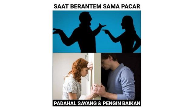 6 Meme Realita Saat Musuhan dengan Pacar Ini Malah Bikin Dada Sesak