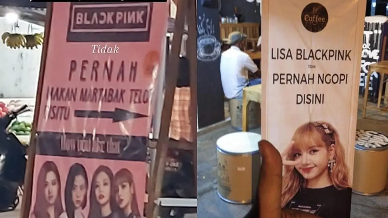 6 Spanduk Jualan Libatkan Blackpink Ini Kelewat Kreatif, Kocak