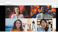Google Meet bisa ubah latar belakang sesuai keinginan pengguna (Foto: Google)