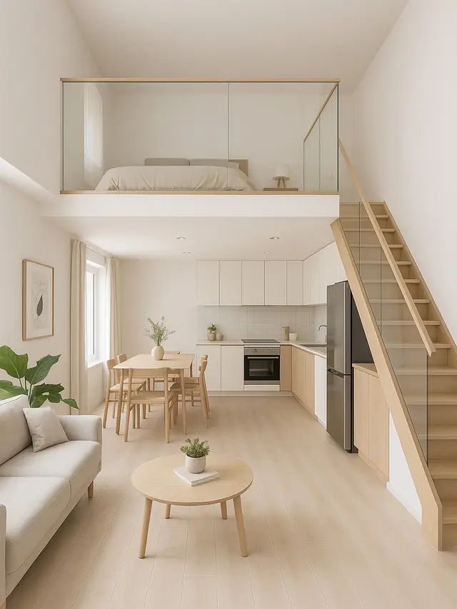Model Rumah Mezzanine 6x10 (Image by ChatGPT)