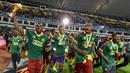 Tim tuan rumah Piala Afrika kali ini berpeluang besar menambah trofi juara. Kamerun berada di bawah mesir dengan catatan lima gelar Piala Afrika. Gelar pertama dirauh pada tahun 1984, 1988, 2000, 2002, dan 2017. (AFP/Issouf Sanogo)