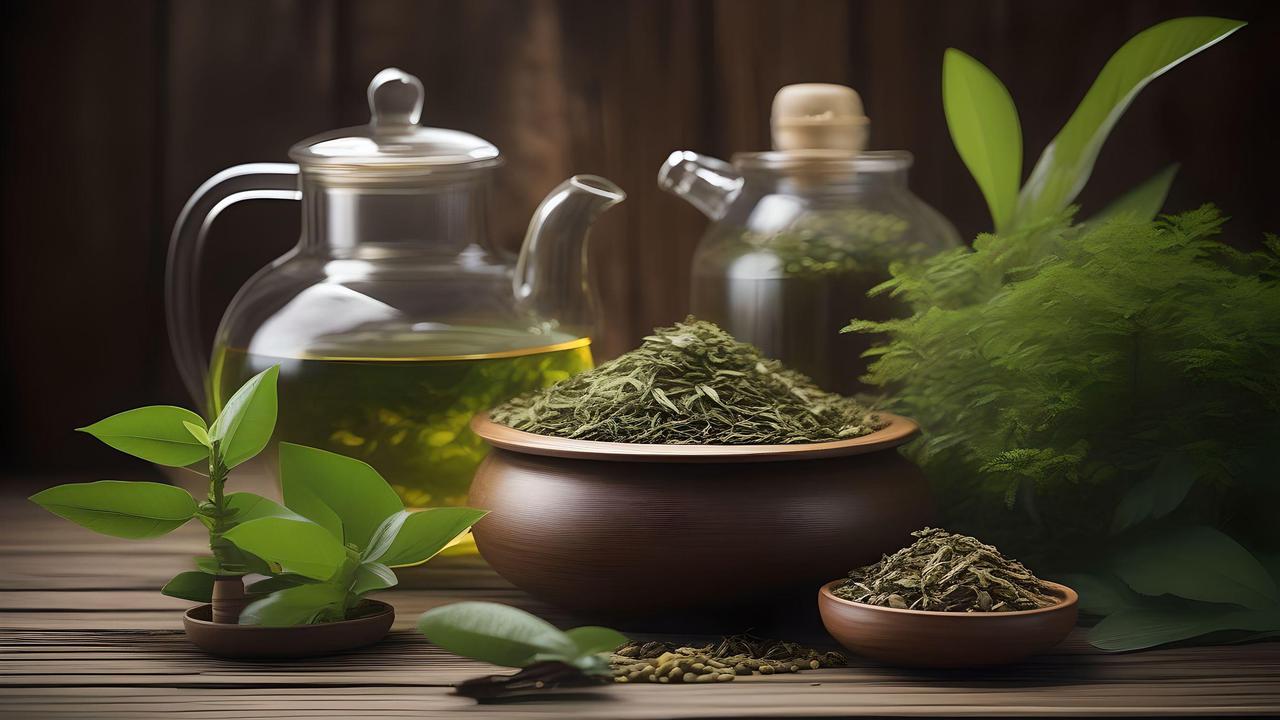 Kolesterol tinggi? Atasi dengan herbal alami! Pakar merekomendasikan jati belanda, teh hijau, dan tempuyung untuk menurunkan kolesterol dan menjaga kesehatan tubuh. (Ilustrasi by AI)