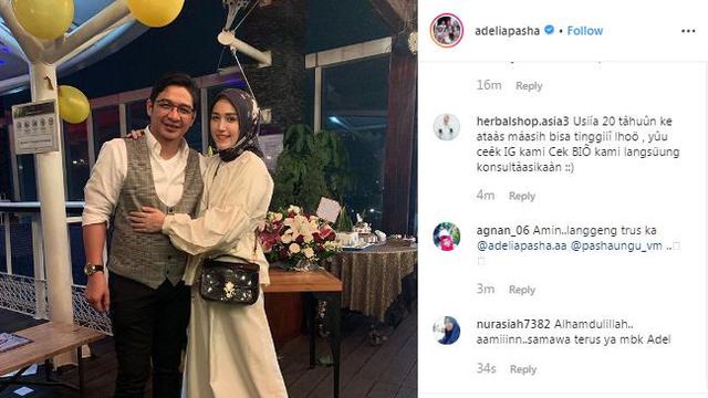 Unggahan Adelia Pasha di Instagram. (Foto: Dok. Instagram @adeliapasha)