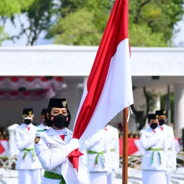 6 Potret Anggota Paskibraka 2022 Dikukuhkan Presiden Jokowi, Siap Jalani Tugas
