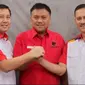 Calon Gubernur dan Wakil Gubernur Sulawesi Utara, Steven Kandouw-Alfrets Denny Tuejeh nomor urut 3 bersama Olly Dondokambey. (Foto: Istimewa)