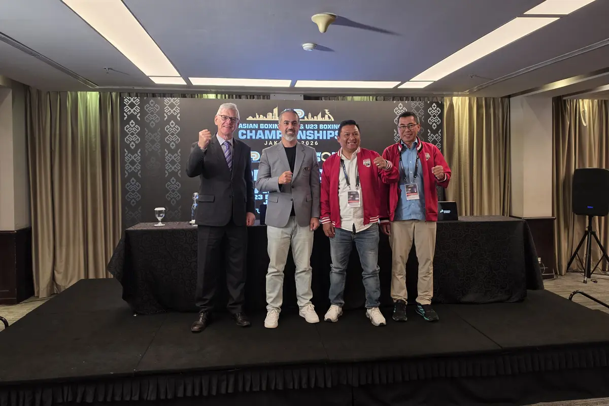 Jumpa pers jelang Kejuaraan Tinju Asia U19 dan U23 2026