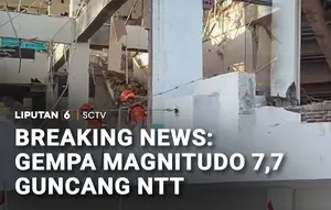 Breaking News: Gempa Magnitudo 7,7 Guncang NTT