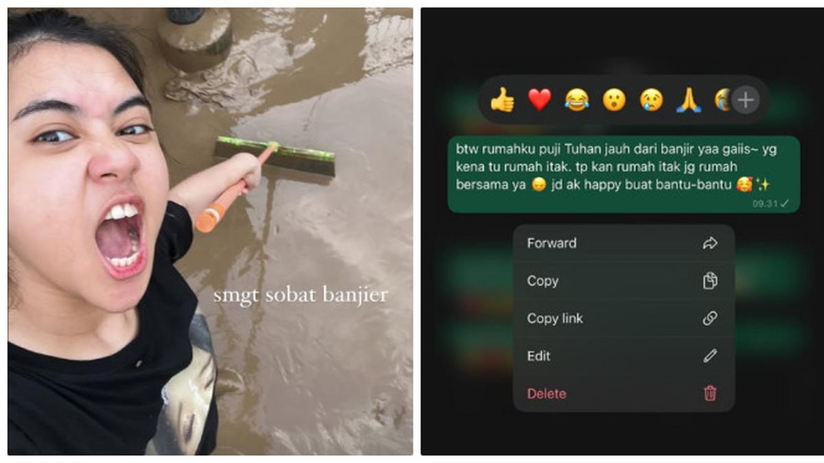 6 Potret Ziva Magnolya Bantu Bersihkan Lumpur Pasca Banjir, Rumahnya Tidak Terdampak