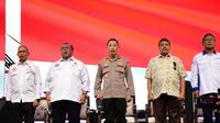 Kapolri Jenderal Listyo Sigit Prabowo menghadiri&nbsp;Apel Akbar Kebangsaan Buruh Indonesia di Lapangan Jababeka Botanical, Bekasi, Jawa Barat, Rabu (15/10/2025). (Ist)