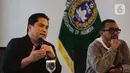 Dalam keterangannya, Erick Thohir menjelaskan bahwa PSSI secara resmi menunjuk Jordi Cruyff sebagai technical advisor atau penasihat teknik Timnas Indonesia. (Liputan6.com/Angga Yuniar