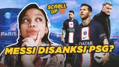 Cover untuk video Scroll Up tentang Lionel Messi terancam kena sanksi dari PSG. (Bola.com/Adreanus Titus)