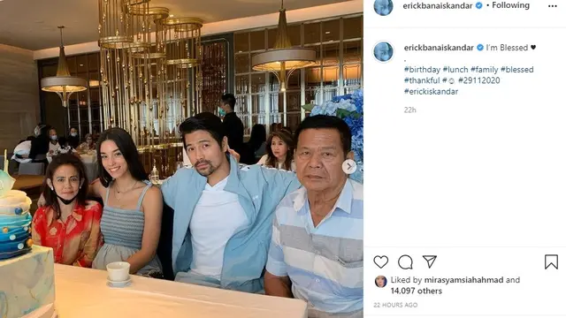 Erick Bana Iskandar (Foto: Instagram/@erickbanaiskandar)