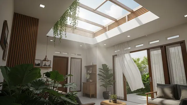 8 Inspirasi Rumah Kecil dengan Lorong Angin agar Tidak Gerah, Hunian Sejuk Alami