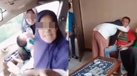 Emak-emak ludahi sopir taksi online (Instagram/@andreli_48)