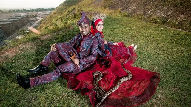 Ganti Buket Bunga dengan Ular (Sumber: Siakapkeli)