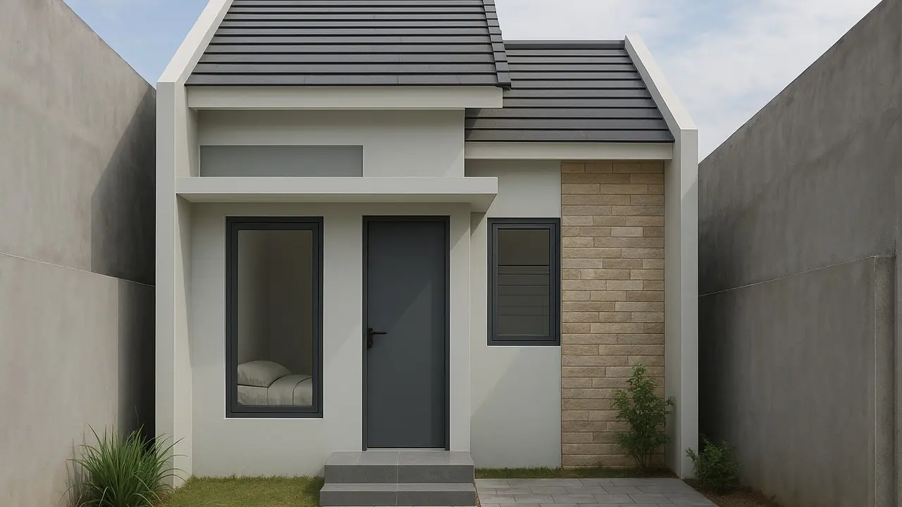 Model Rumah Sederhana Hemat Biaya di Lahan Terbatas